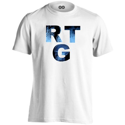 RTG röntgenes férfi póló (fehér)