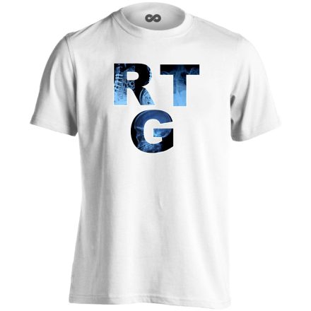 RTG röntgenes férfi póló (fehér)