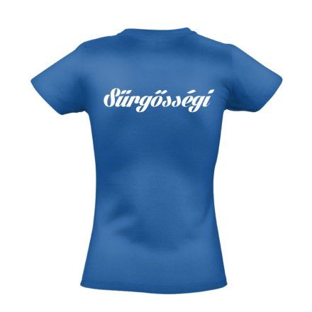 Sürgősségi női póló (kék)