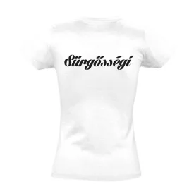 Sürgősségi női póló (fehér)