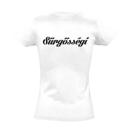 Sürgősségi női póló (fehér)