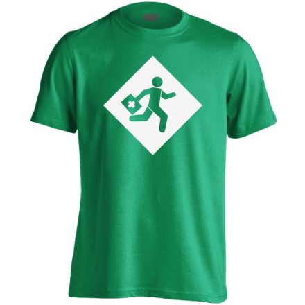 Rohanás sürgősségi férfi póló (zöld)