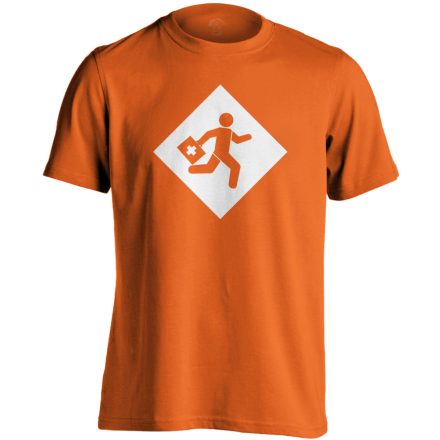Rohanás sürgősségi férfi póló (narancssárga)