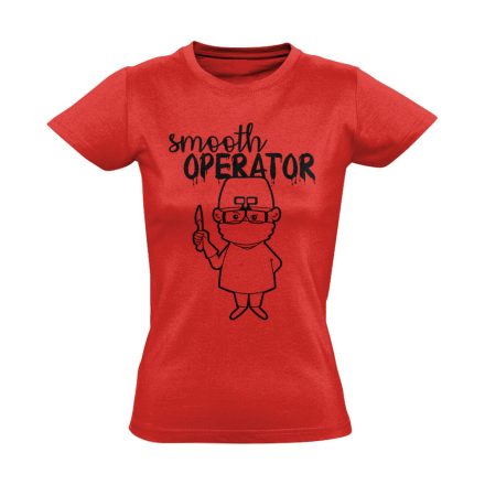 SmoothOperator sebészeti női póló (piros)