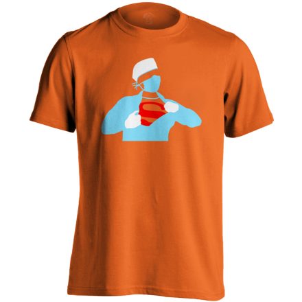 SzuperSebész sebészeti férfi póló (narancssárga)