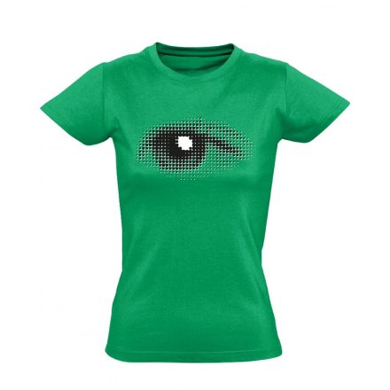 Szívével Lát Az Ember szemészeti női póló (zöld)