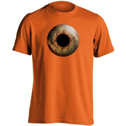 Írisz szemészeti férfi póló (narancssárga)