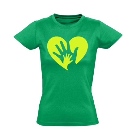 KisKacsó szülészeti női póló (zöld)
