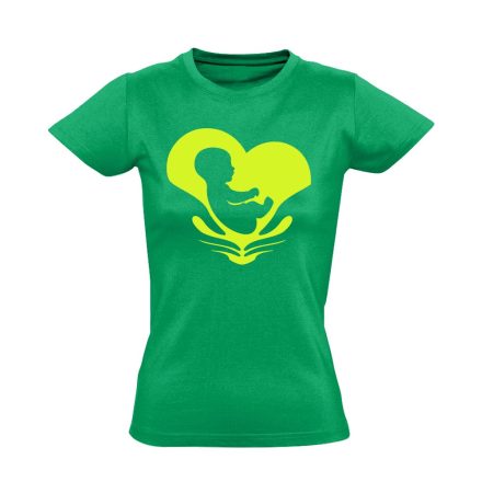 ÚjÉlet szülészeti női póló (zöld)