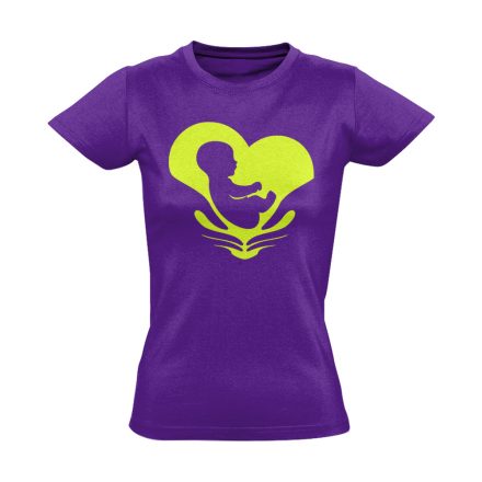 ÚjÉlet szülészeti női póló (lila)