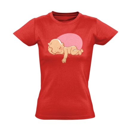 TenteBaba szülészeti női póló (piros)