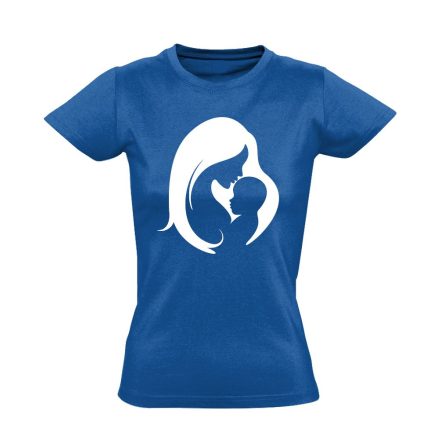 Összetartozás szülészeti női póló (kék)