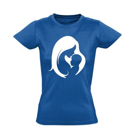 Összetartozás szülészeti női póló (kék)