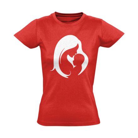 Összetartozás szülészeti női póló (piros)