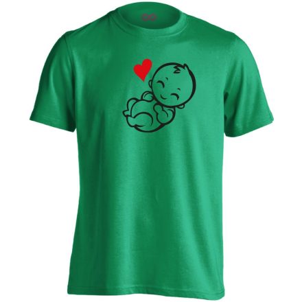 Babuci szülészeti férfi póló (zöld)