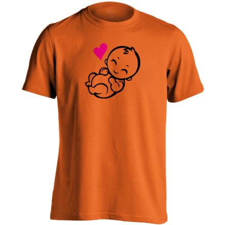 Babuci szülészeti férfi póló (narancssárga)