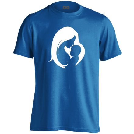 Összetartozás szülészeti férfi póló (kék)