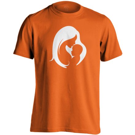 Összetartozás szülészeti férfi póló (narancssárga)