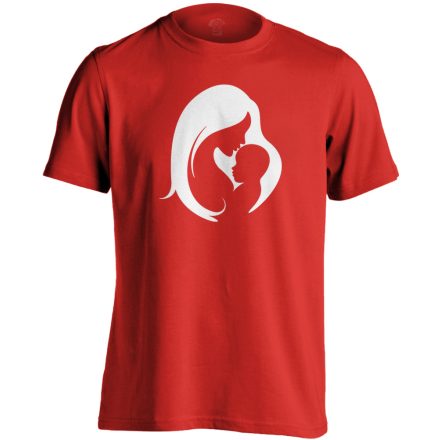 Összetartozás szülészeti férfi póló (piros)