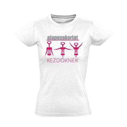 Alapgyakorlat gyógytornász női póló (fehér)