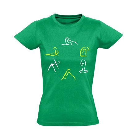 Kicsi Mozgás Mindenkinek Kell gyógytornász női póló (zöld)