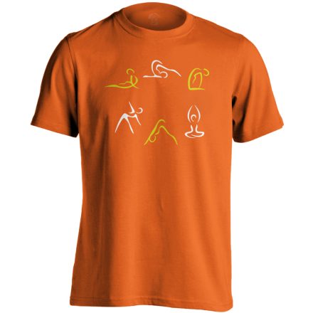Kicsi Mozgás Mindenkinek Kell gyógytornász férfi póló (narancssárga)