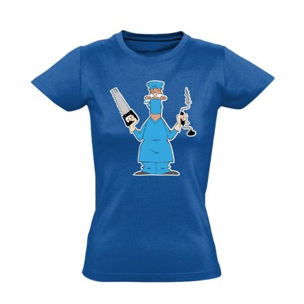 Fúr-Farag traumatológiai női póló (kék)