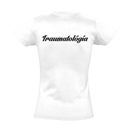 Traumatológia női póló (fehér)