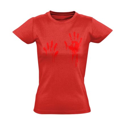 Piros pacsi traumatológiai női póló (piros)