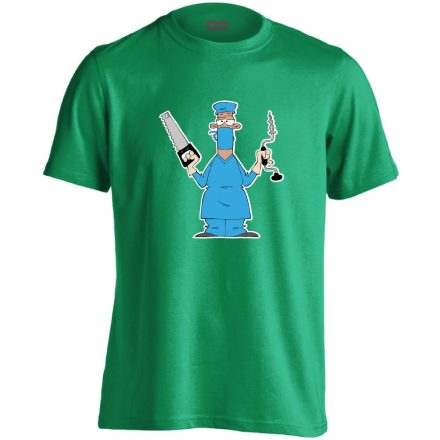 Fúr-Farag traumatológiai férfi póló (zöld)