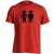 Kéz és Lábtörést! traumatológiai férfi póló (piros)