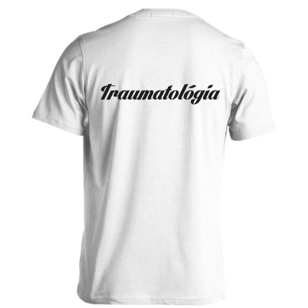 Traumatológia férfi póló (fehér)