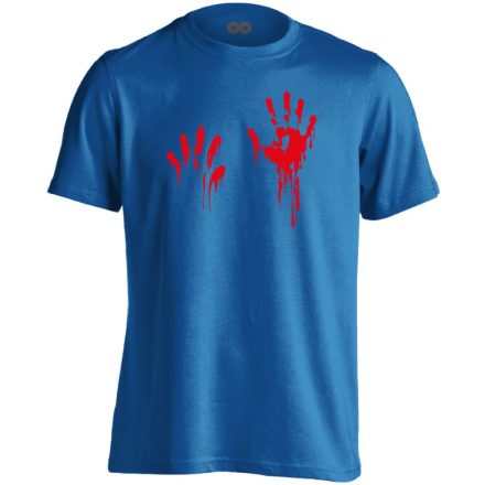 Piros pacsi traumatológiai férfi póló (kék)