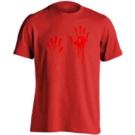 Piros pacsi traumatológiai férfi póló (piros)