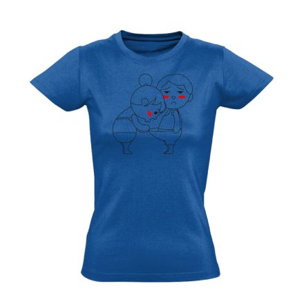 Kukucs! urológiai női póló (kék)