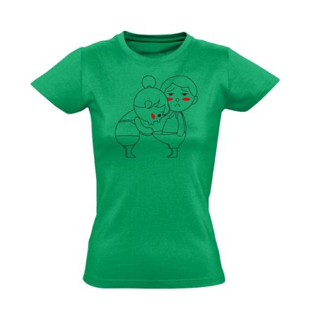 Kukucs! urológiai női póló (zöld)