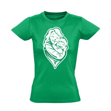 BabaMama védőnő női póló (zöld)