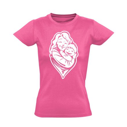 BabaMama védőnő női póló (rózsaszín)