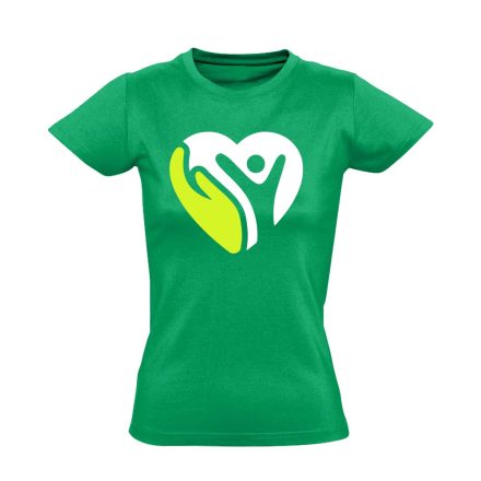 Egész-ség védőnő női póló (zöld)
