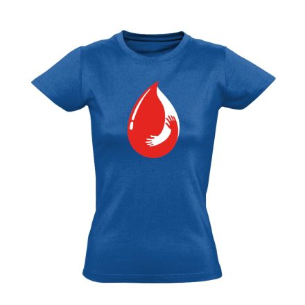 Adni Jobb vérellátó női póló (kék)