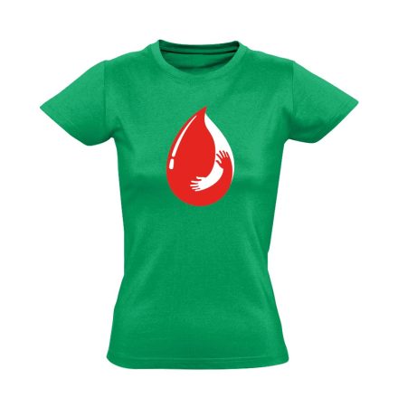 Adni Jobb vérellátó női póló (zöld)
