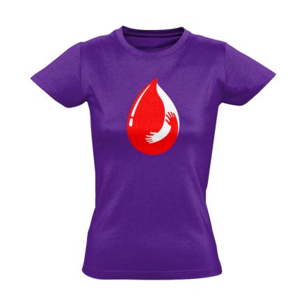 Adni Jobb vérellátó női póló (lila)