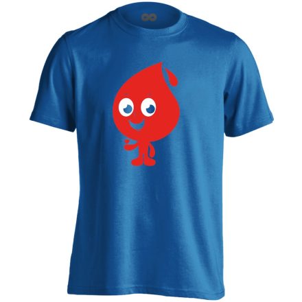 Csöpi vérellátó férfi póló (kék)