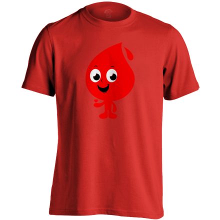 Csöpi vérellátó férfi póló (piros)