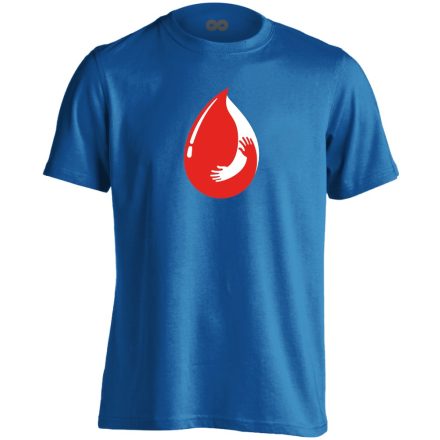 Adni Jobb vérellátó férfi póló (kék)