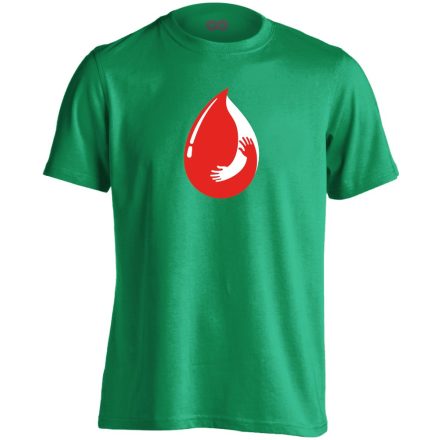 Adni Jobb vérellátó férfi póló (zöld)