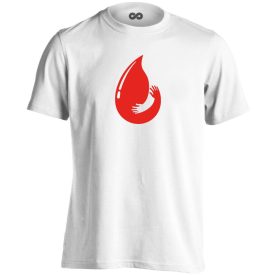 Adni Jobb vérellátó férfi póló (fehér)