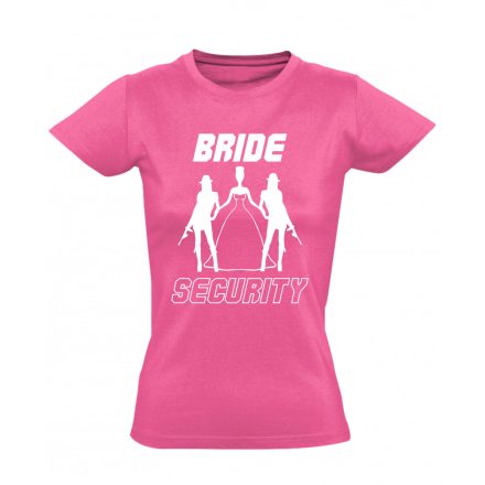 Lánybúcsú security női póló (rózsaszín)