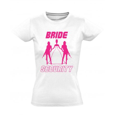 Lánybúcsú security női póló (fehér)