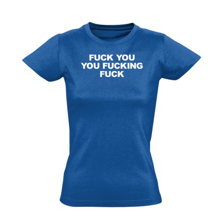 *#&@# utcai női póló (kék)